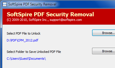 PDF Security Removal Screenshot 1