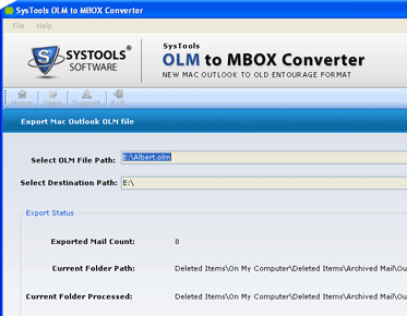 Mac Outlook to MBOX Screenshot 1