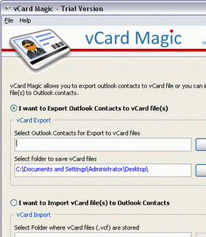Convert Outlook To vCard Contacts Screenshot 1