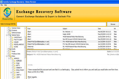 Public Folder Recovery Software Screenshot 1