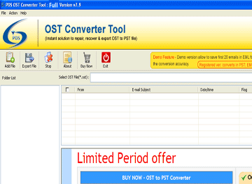 Outlook 2003 Export OST PST Screenshot 1