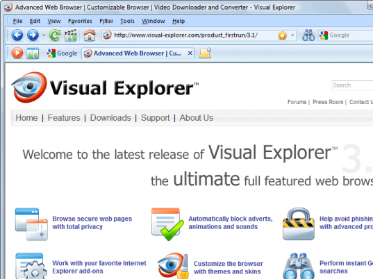 Visual Explorer Screenshot 1