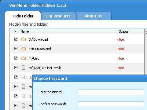 WinMend Folder Hidden Screenshot 1