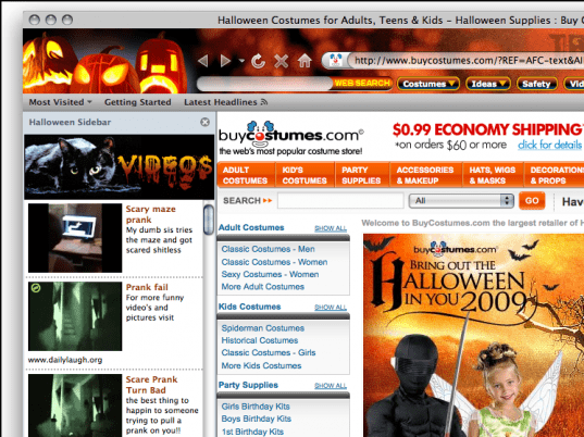 Halloween 2009 Firefox Theme Screenshot 1