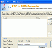 Any PDF to DXF Converter 2010 Screenshot 1