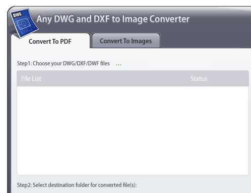 Any DWG and DXF to Image Converter 2011 Screenshot 1