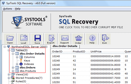 MS SQL Server Recovery Screenshot 1