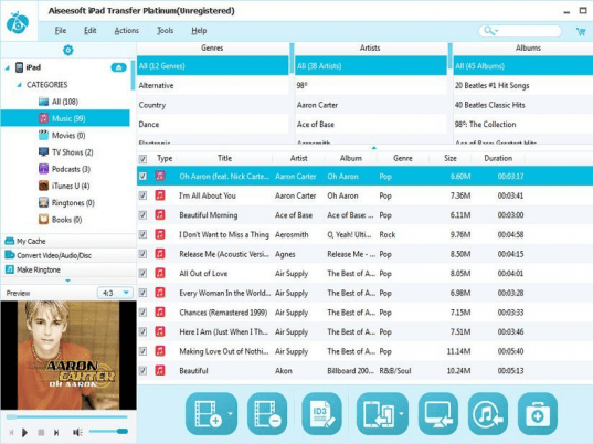 Aiseesoft iPad Transfer Platinum Screenshot 1