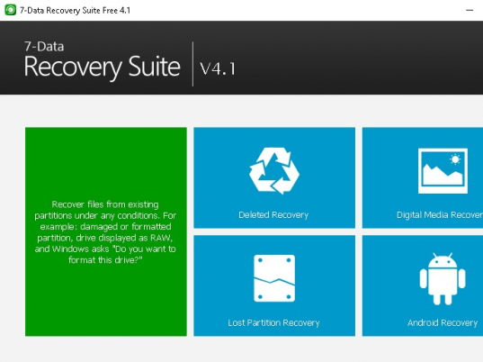 7-Data Recovery Suite Screenshot 1