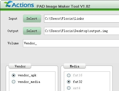 PAD Image Maker Tool Screenshot 1