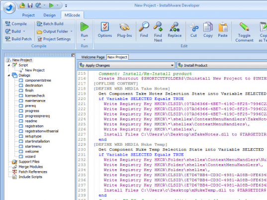 InstallAware Developer Screenshot 1
