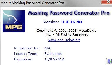 Masking Password Generator Pro Screenshot 1