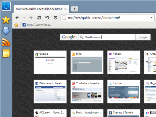 Maxthon Browser Screenshot 1