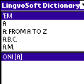 LingvoSoft Talking Dictionary English <-> Czech for Palm OS Screenshot 1