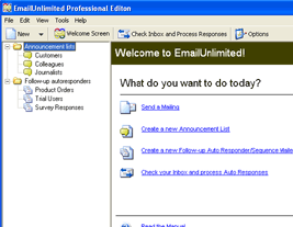 EmailUnlimited Free Edition Screenshot 1