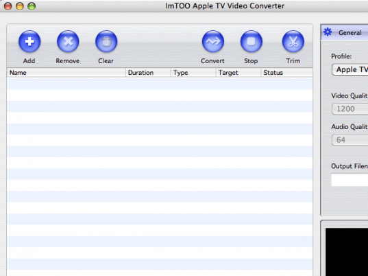 ImTOO Apple TV Video Converter Screenshot 1