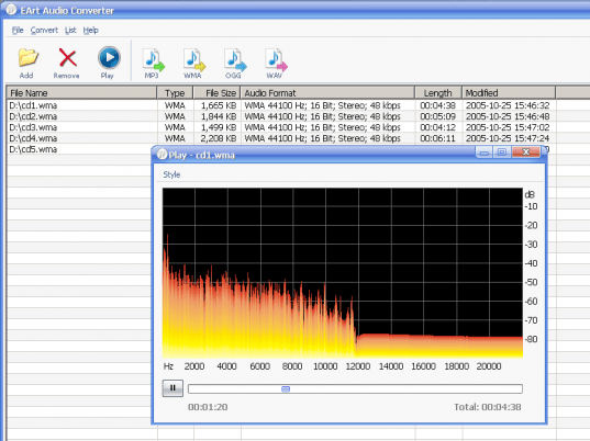 EArt Audio Converter Screenshot 1