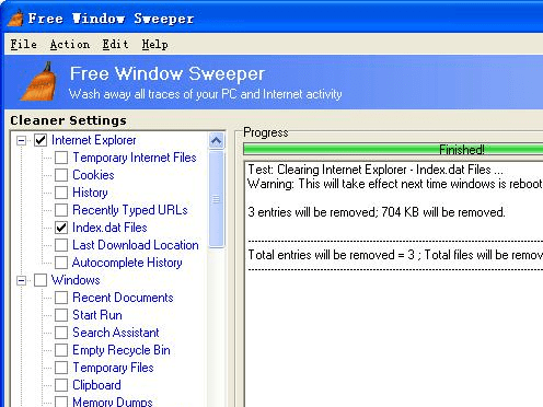 Free Window Sweeper Screenshot 1