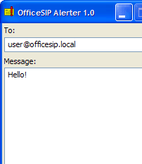 OfficeSIP Alerter Screenshot 1