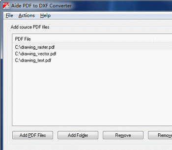 PDF to DXF Converter 6.5 Screenshot 1