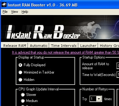 Instant RAM Booster Screenshot 1