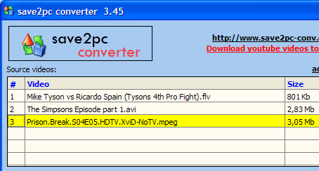 save2pc Converter Screenshot 1