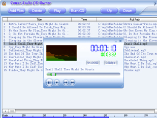 Power Audio CD Burner Screenshot 1