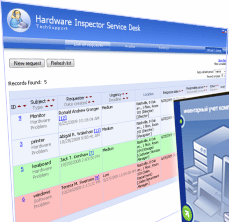 Hardware Inspector Service Desk Screenshot 1