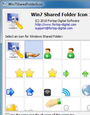 Win7 Shared Folder Icon Screenshot 1
