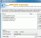 DWG to DXF Converter 2010.4 Screenshot 1