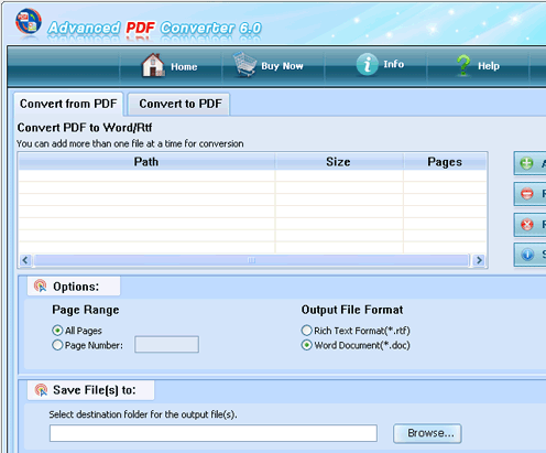 Advanced PDF Converter Screenshot 1