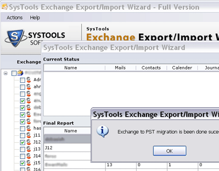 Exchange 2003 to Exchange 2007 Screenshot 1