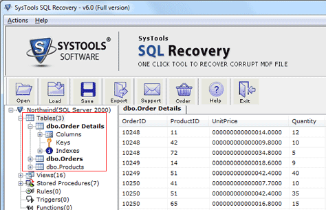 Recover SQL Server Database Screenshot 1