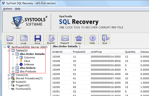 Recover MS SQL Server Screenshot 1