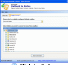 Microsoft Outlook to Lotus Converter Screenshot 1