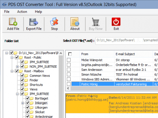 OST PST Repair Software Screenshot 1