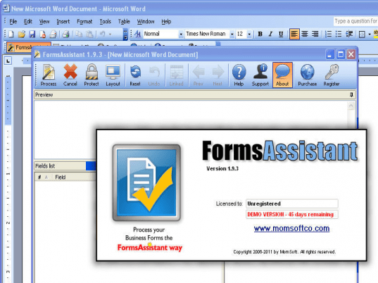 FormsAssistant Screenshot 1