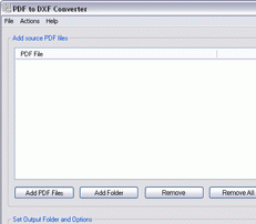 PDF to DXF Converter - 2011.11 Screenshot 1
