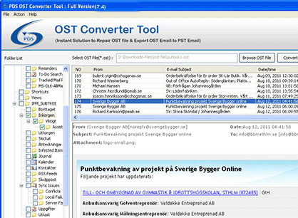 Export OST file PST Screenshot 1