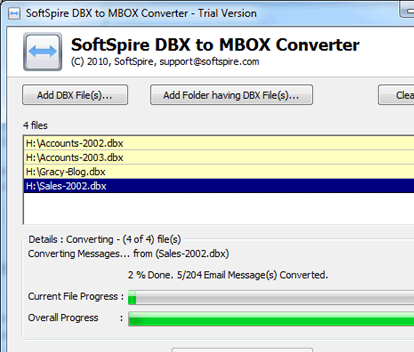 DBX to MBOX Format Screenshot 1