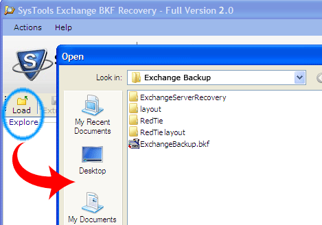 Microsoft Exchange Backup Recovery Screenshot 1