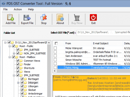 Outlook 2010 Download OST to PST Screenshot 1