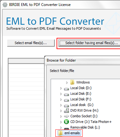 Windows Mail to PDF Screenshot 1