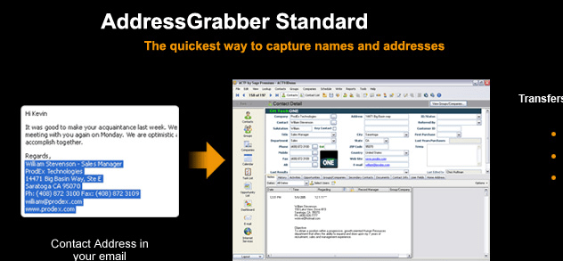 AddressGrabber Standard 2008 Screenshot 1