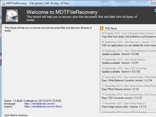 MDT FileRecovery Screenshot 1