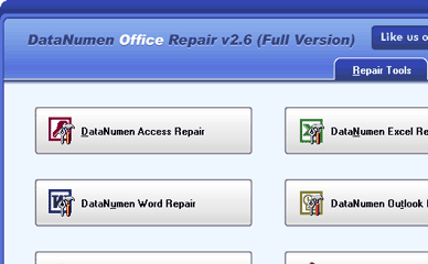 DataNumen Office Repair Screenshot 1