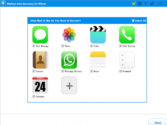 iMyfone Data Recovery for iPhone Screenshot 1
