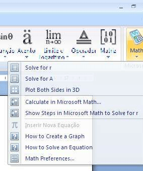 Microsoft Math Add-in for Word Screenshot 1