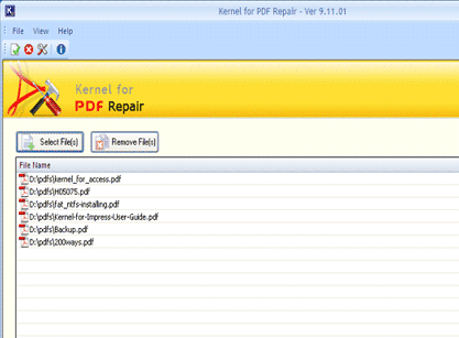 PDF File Repair Screenshot 1