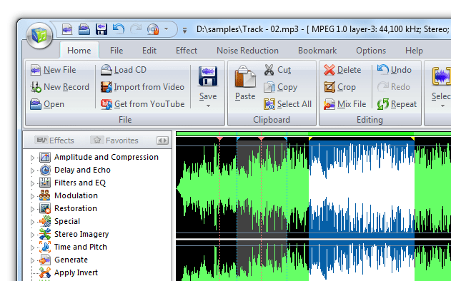 Power Sound Editor Free 2010 Screenshot 1